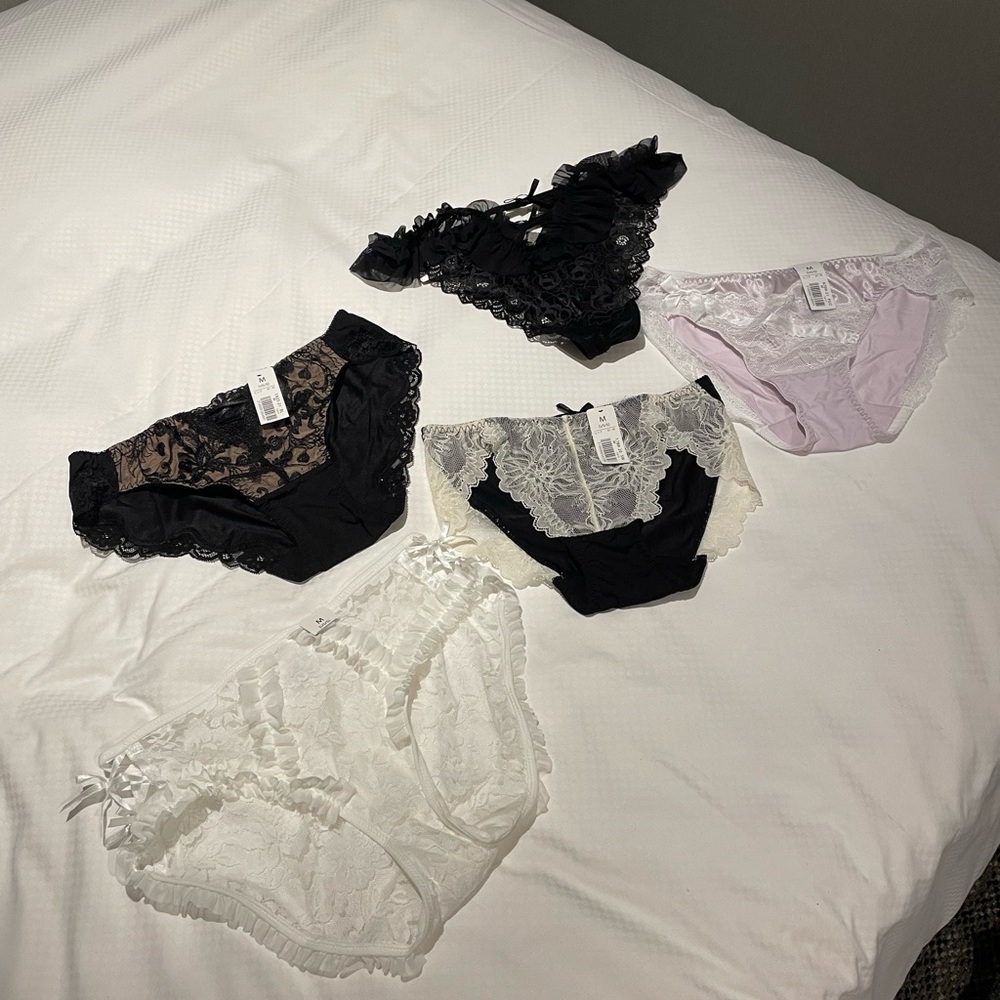 AIMERFEEL Japanese Lingerie Panties Size Medium NWT - Lot of 5